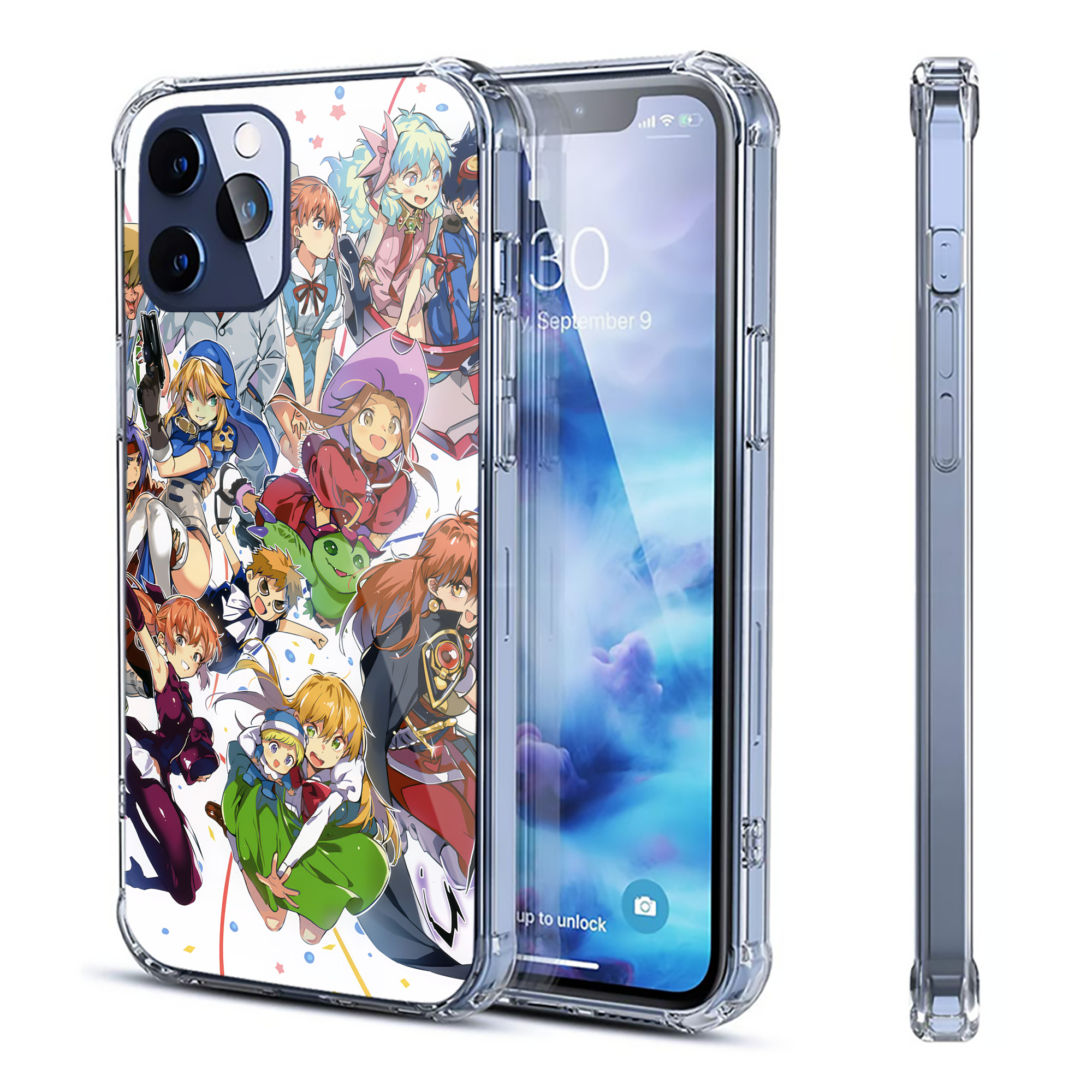 （画像用） Digimon デジタルモンスター/デジモン 【iPhone 12シリーズ対応】透明スマホケース（クリアソフトケース）